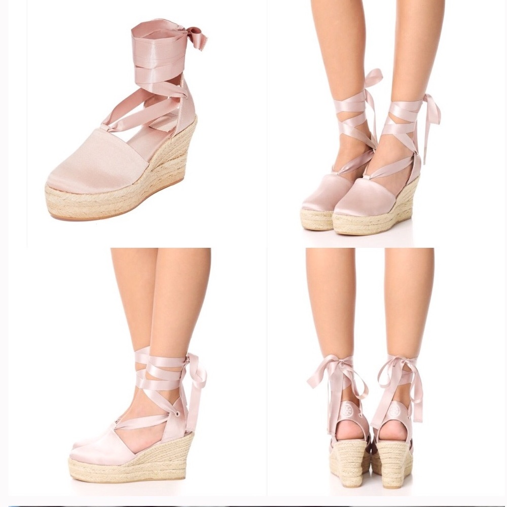 💝 Brand New Tory Burch Elisa Wedge Espadrilles